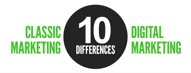 10 DIFERENCIAS ENTRE EL MARKETING CLÁSICO Y EL DIGITAL